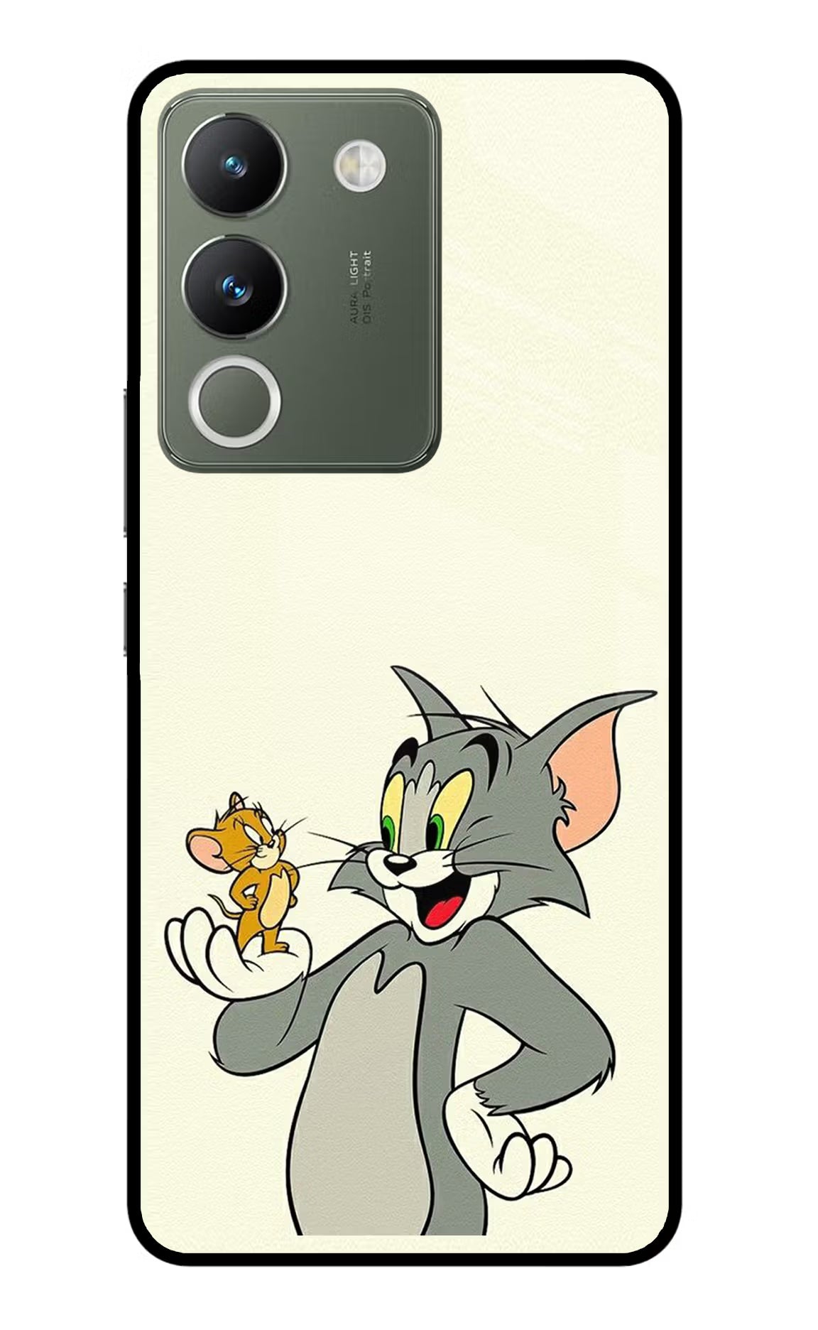 Tom & Jerry Vivo Y200 5G Glass Case Back Cover by Casekaro