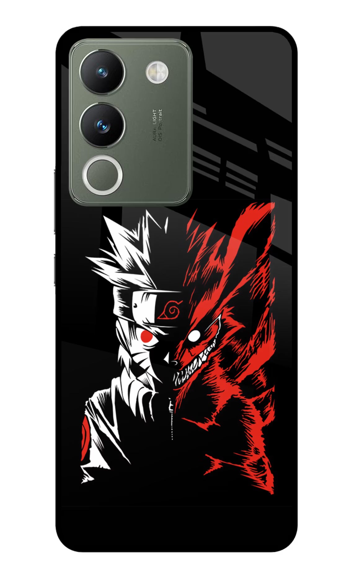 Naruto Two Face Vivo Y200 5G Glass Case Back Cover by Casekaro