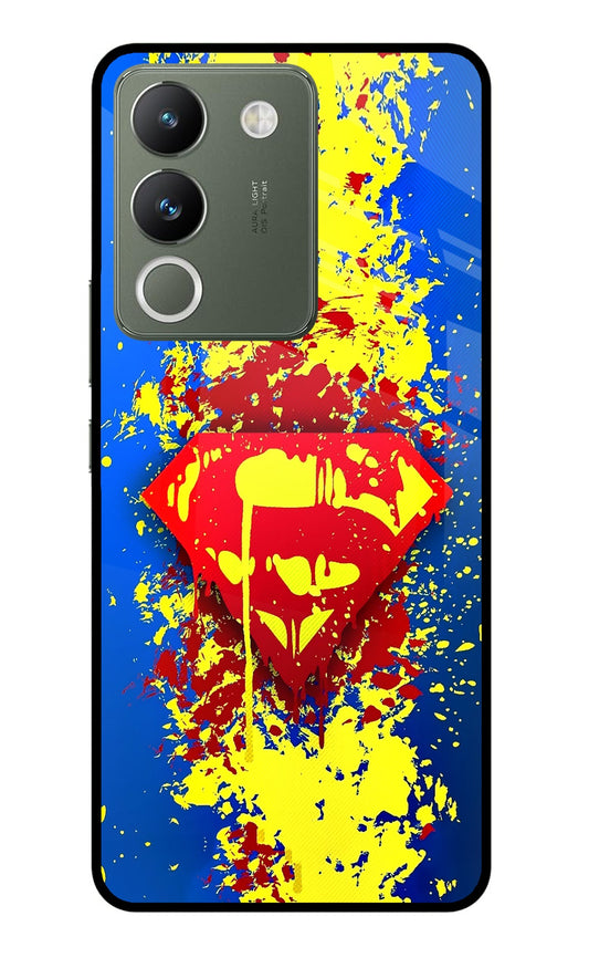 Superman logo Vivo Y200 5G Glass Case