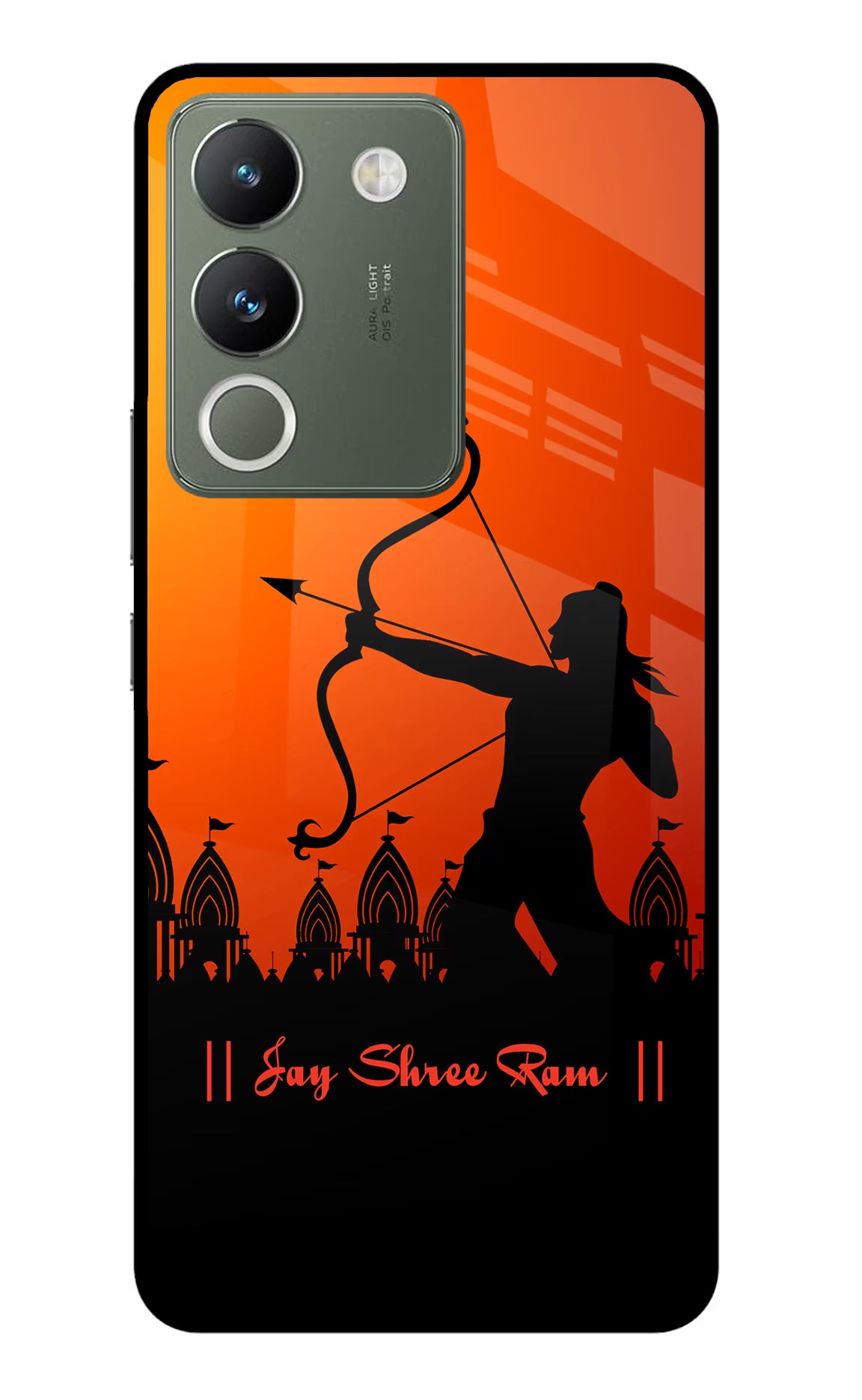Lord Ram - 4 Vivo Y200 5G Glass Case Back Cover by Casekaro