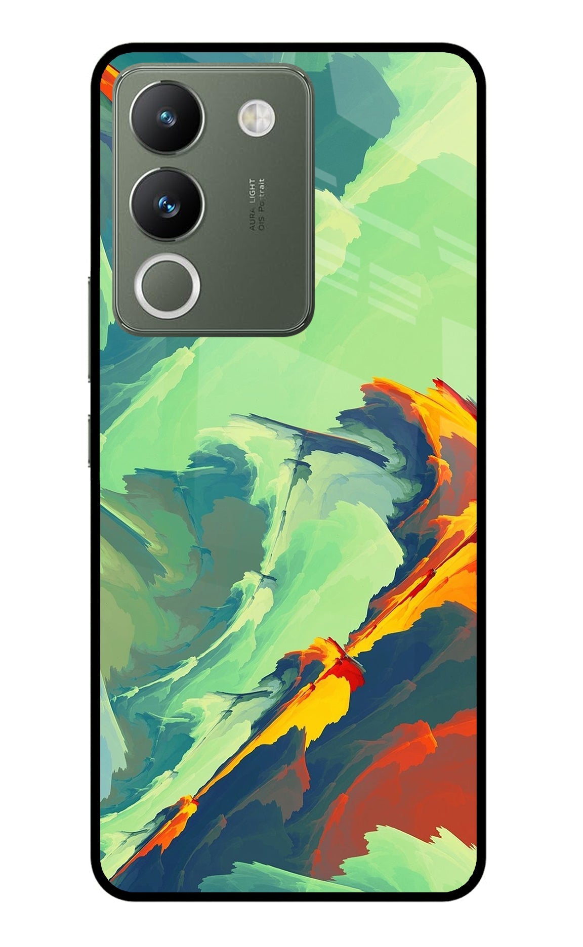 Paint Art Vivo Y200 5G Glass Case