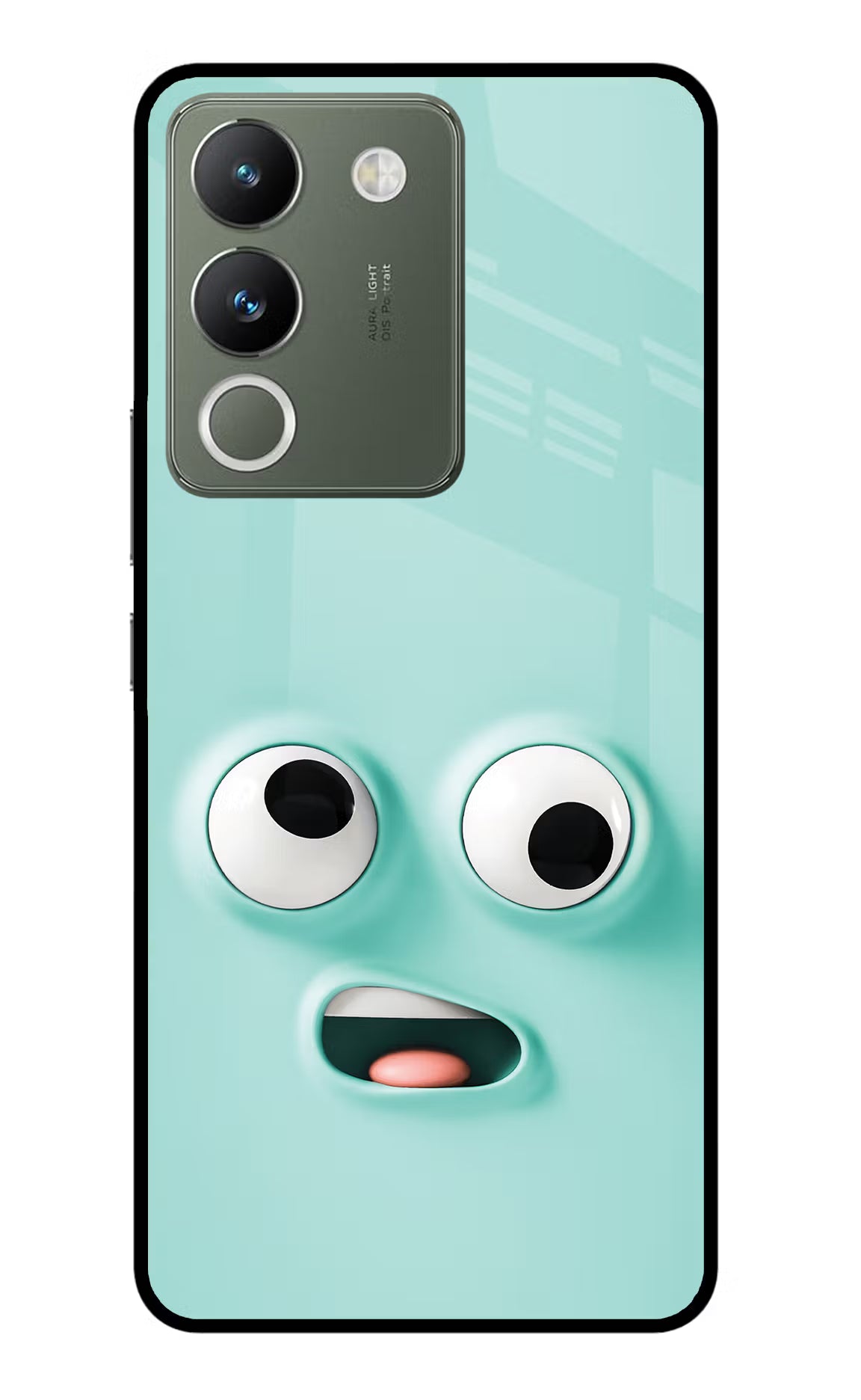 Funny Cartoon Vivo Y200 5G Glass Case Back Cover by Casekaro