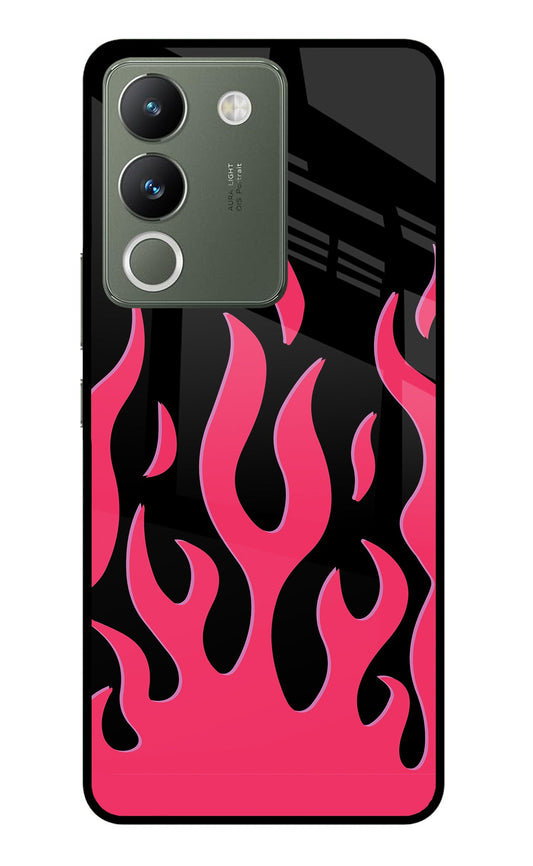 Fire Flames Vivo Y200 5G Glass Case