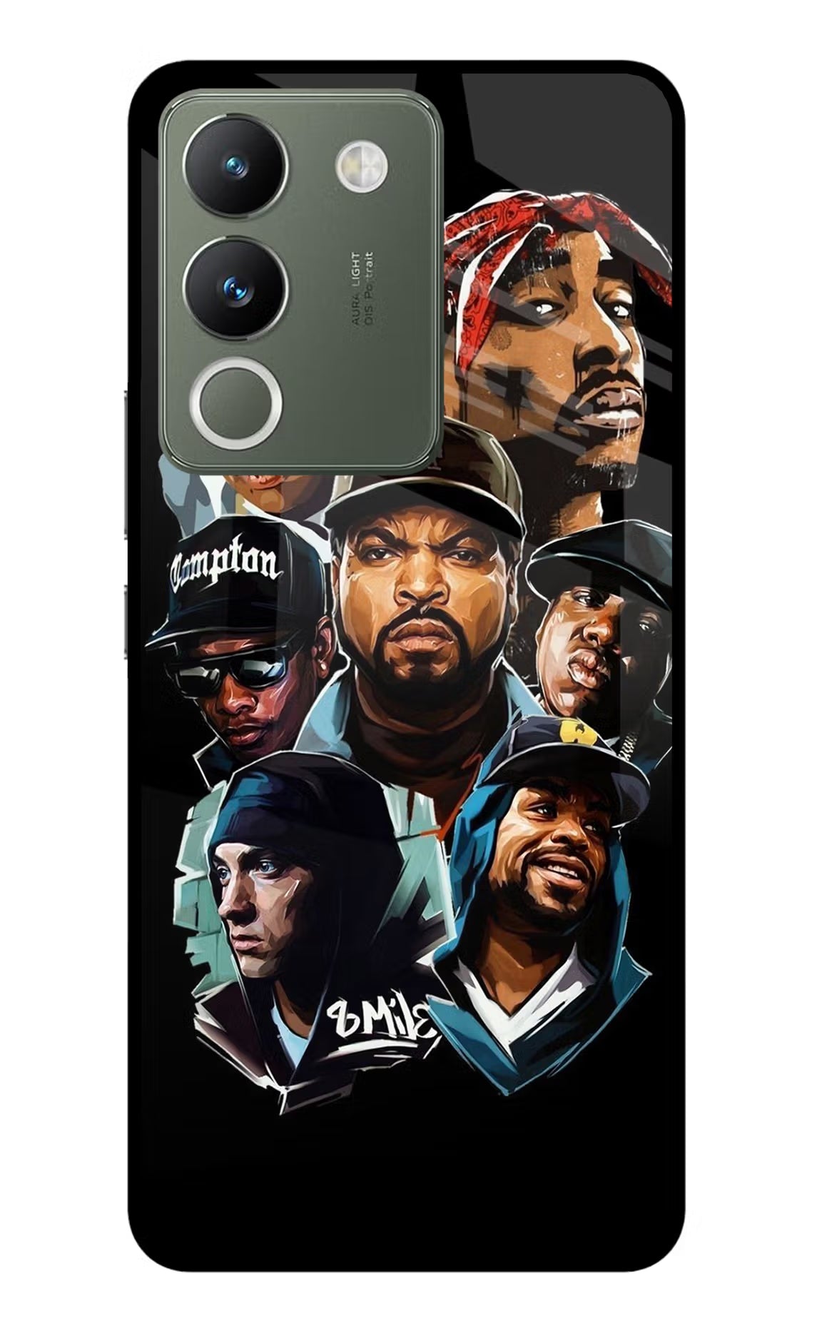 Rappers Vivo Y200 5G Glass Case Back Cover by Casekaro