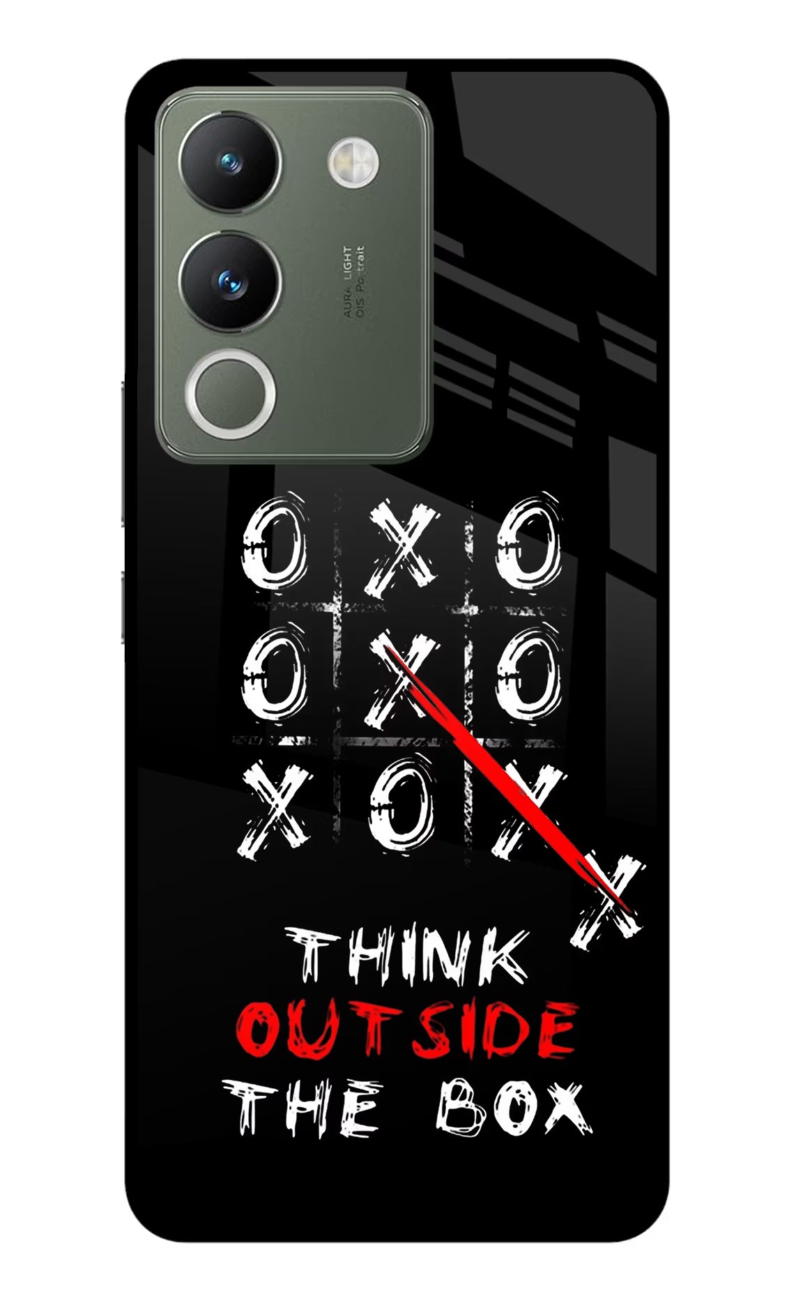 Think out of the BOX Vivo Y200 5G Glass Case Back Cover by Casekaro