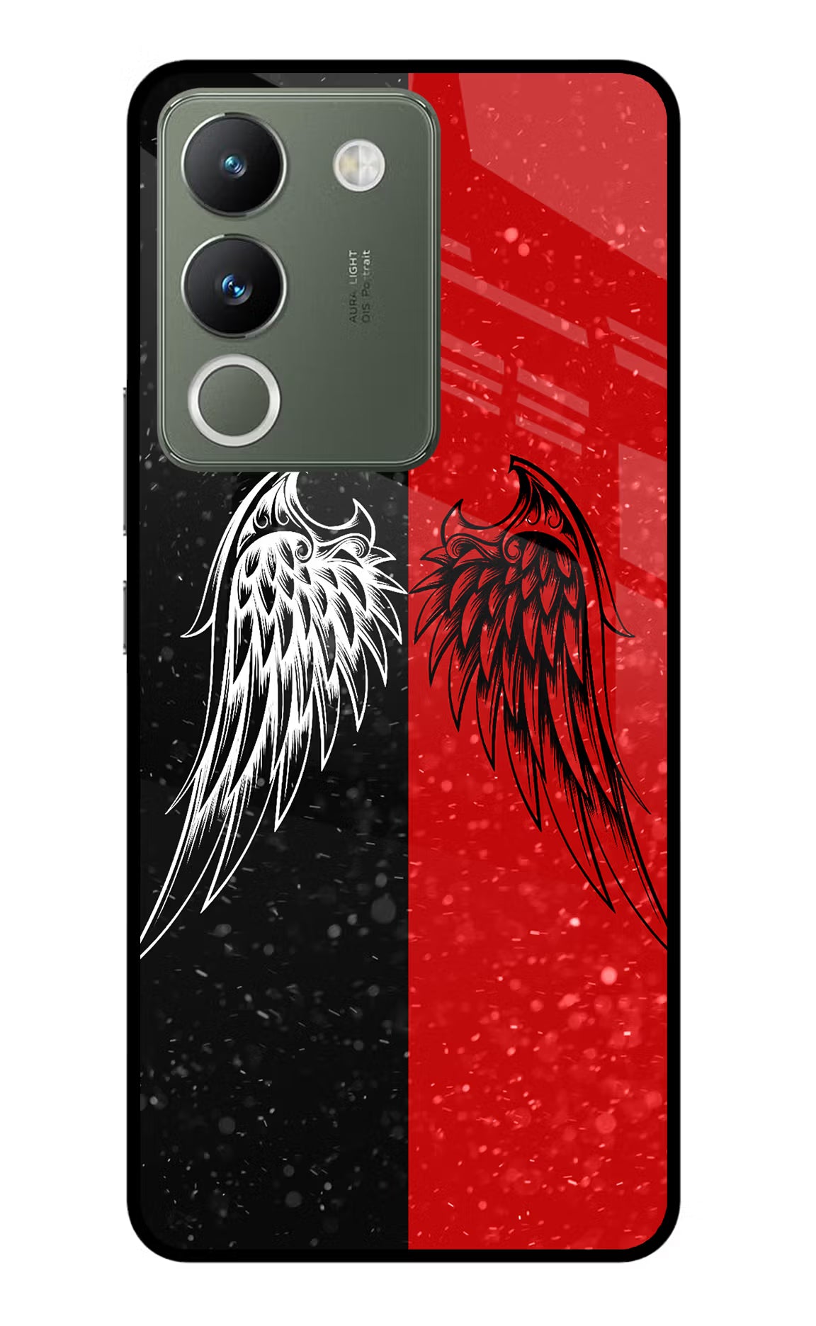 Wings Vivo Y200 5G Glass Case Back Cover by Casekaro