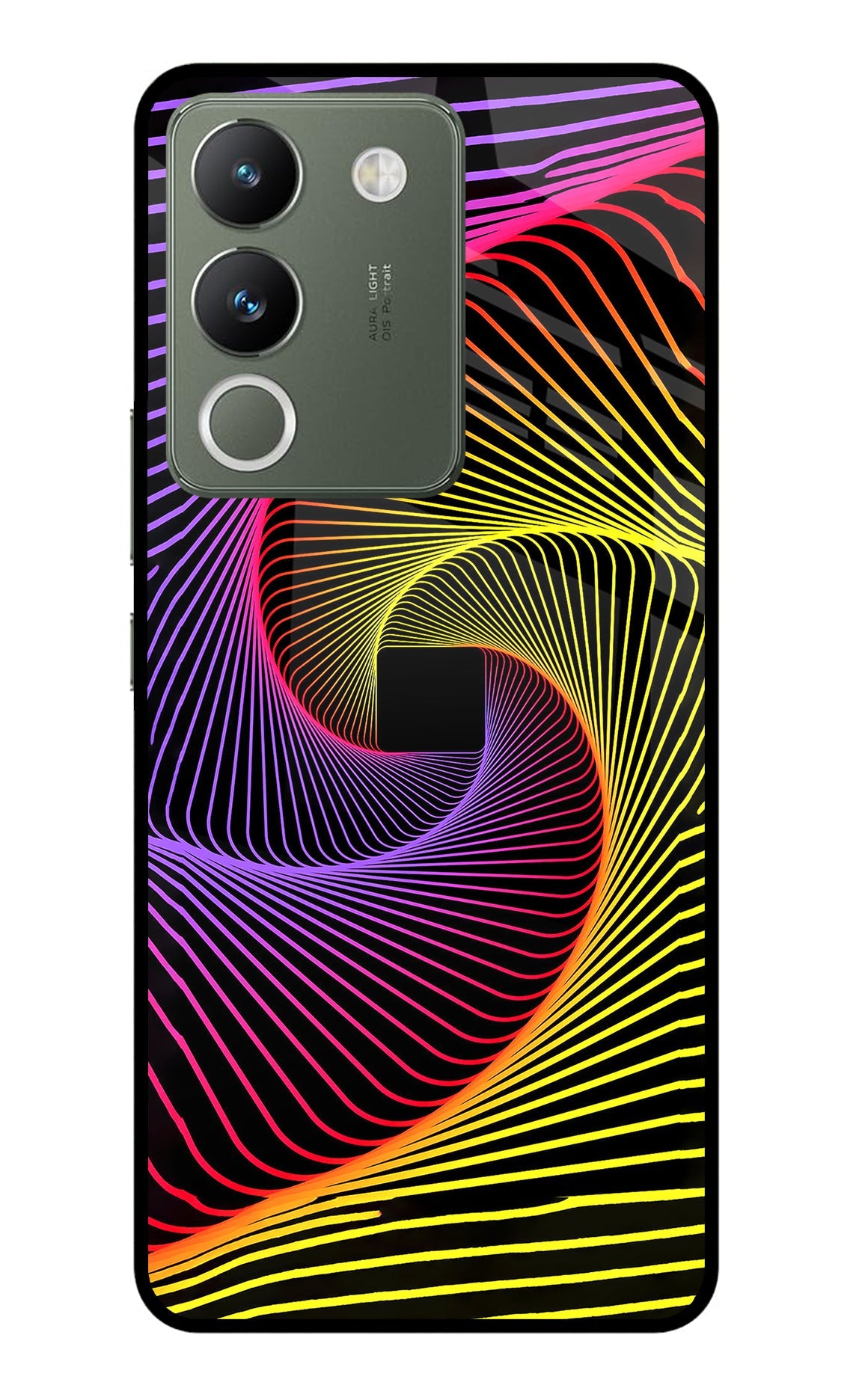 Colorful Strings Vivo Y200 5G Glass Case