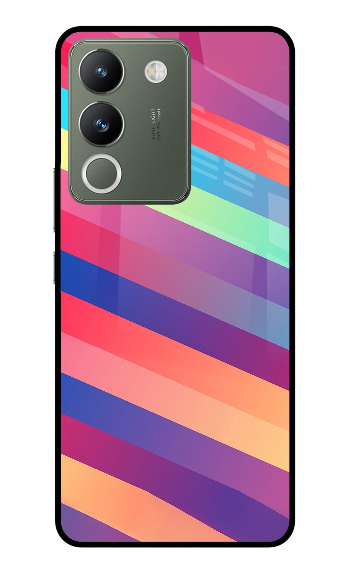 Stripes color Vivo Y200 5G Back Cover