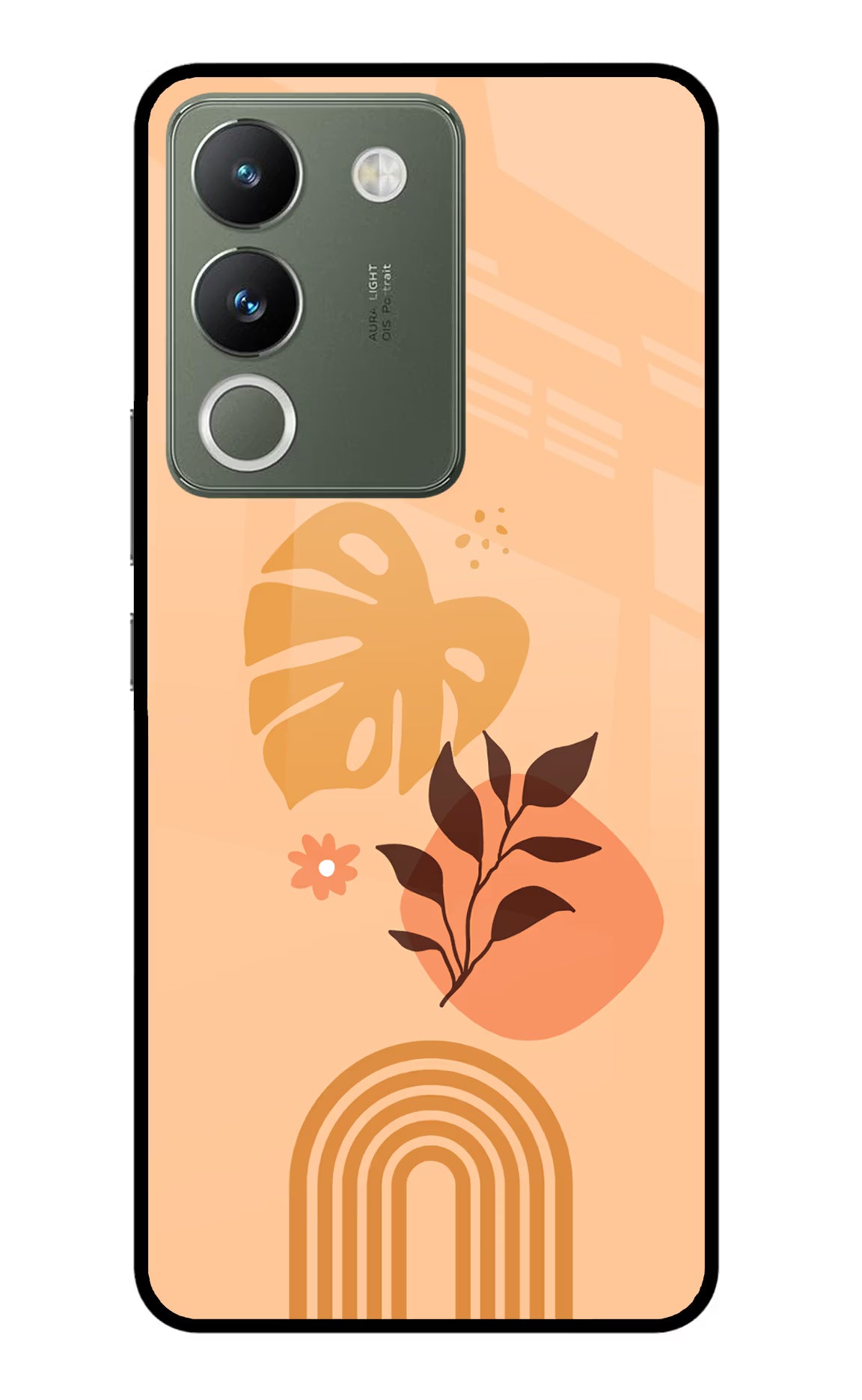 Bohemian Art Vivo Y200 5G Glass Case Back Cover by Casekaro