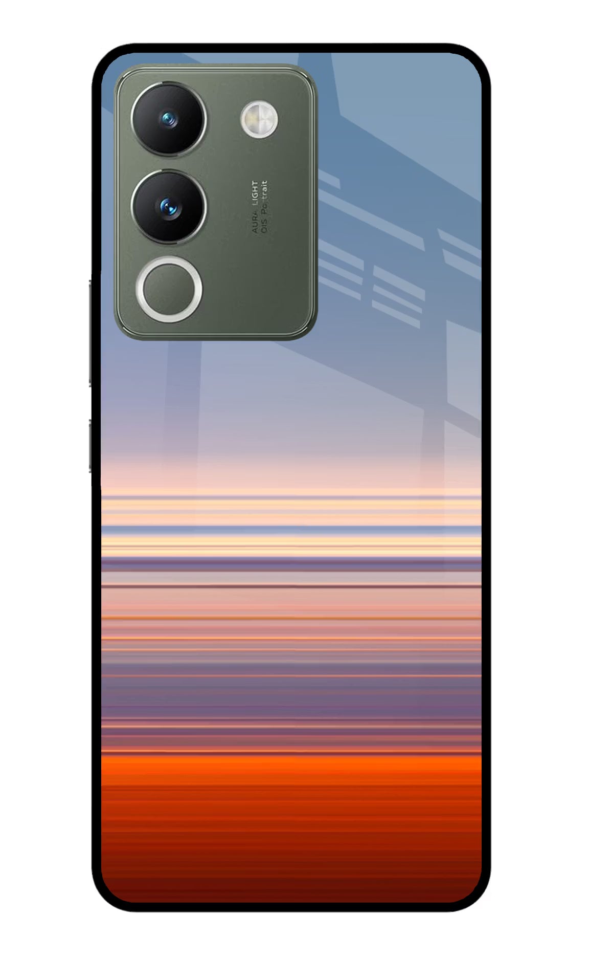Morning Colors Vivo Y200 5G Glass Case Back Cover by Casekaro