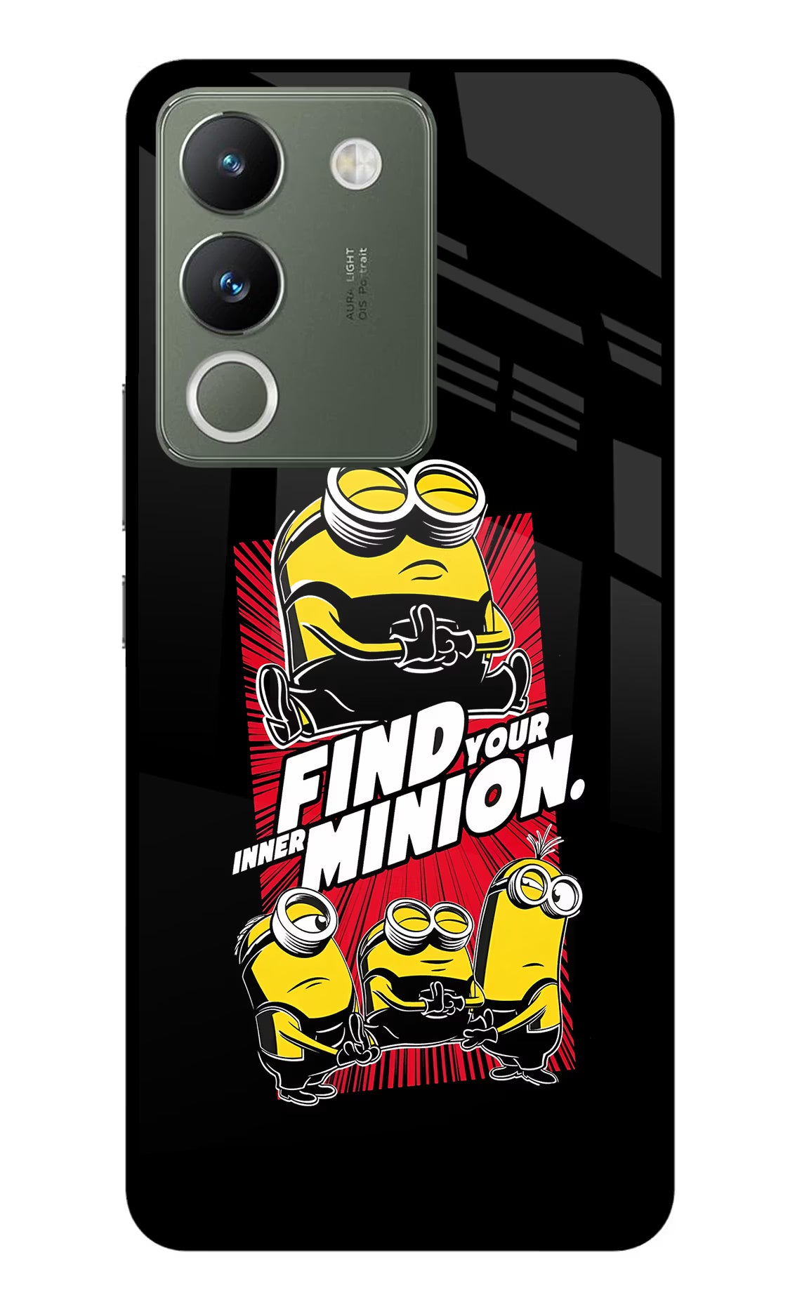 Find your inner Minion Vivo Y200 5G Glass Case Back Cover by Casekaro