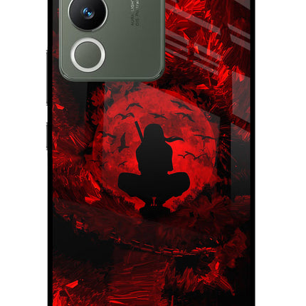 Itachi Uchiha Vivo Y200 5G Glass Case Back Cover by Casekaro
