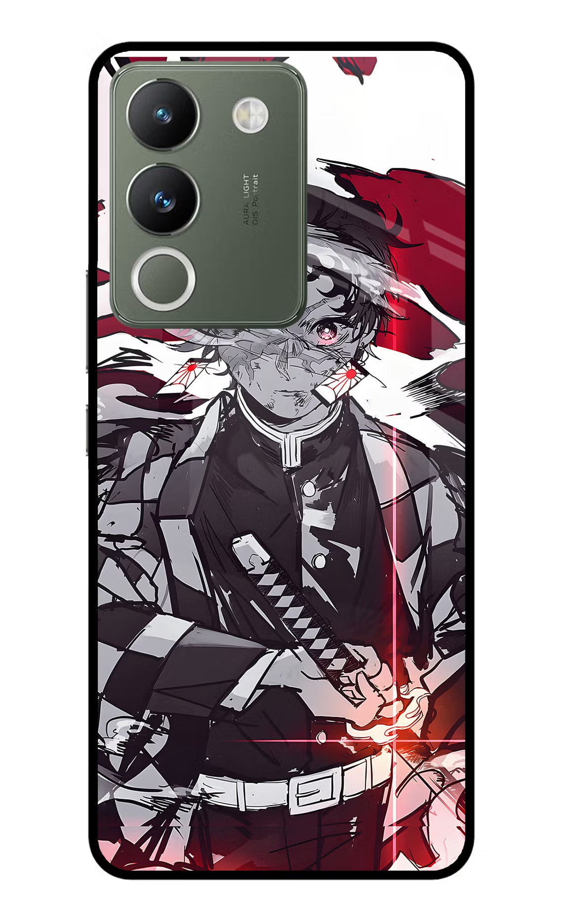 Demon Slayer Vivo Y200 5G Glass Case Back Cover by Casekaro