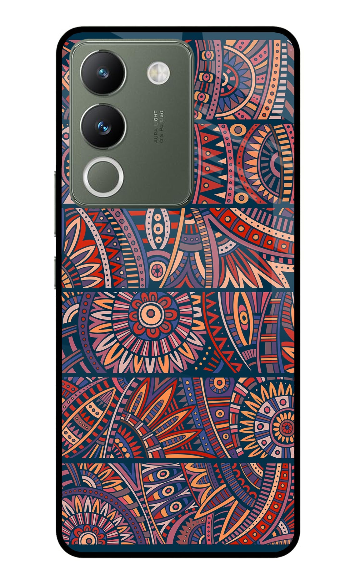 African Culture Design Vivo Y200 5G Glass Case