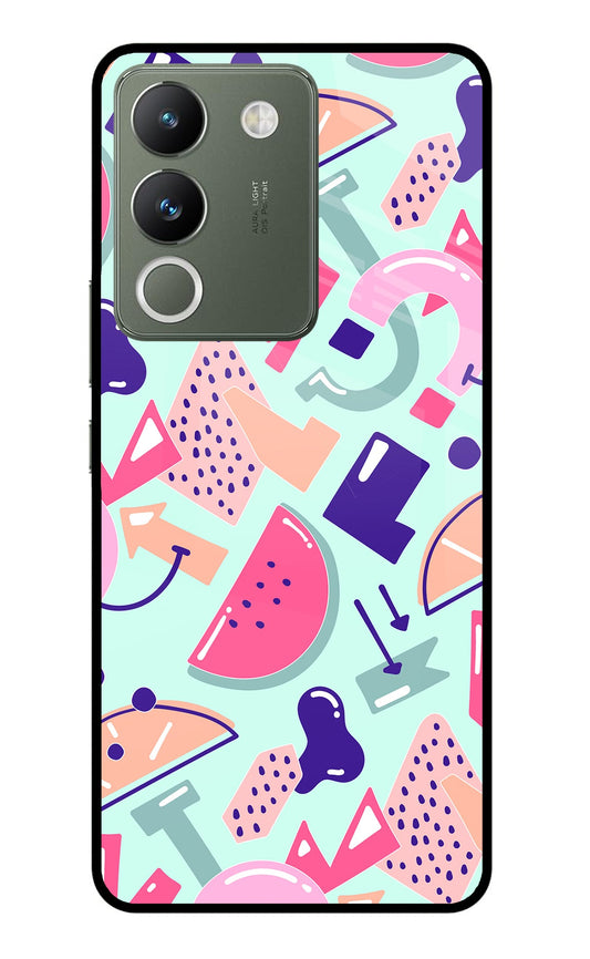 Doodle Pattern Vivo Y200 5G Glass Case