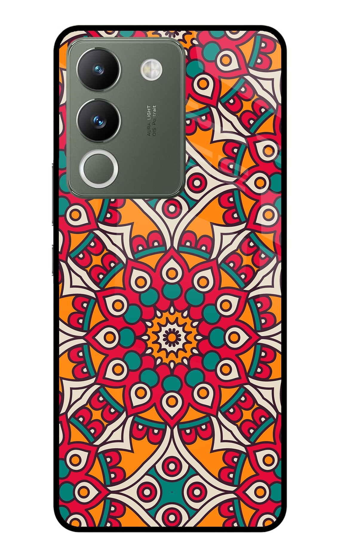 Mandala Art Vivo Y200 5G Glass Case