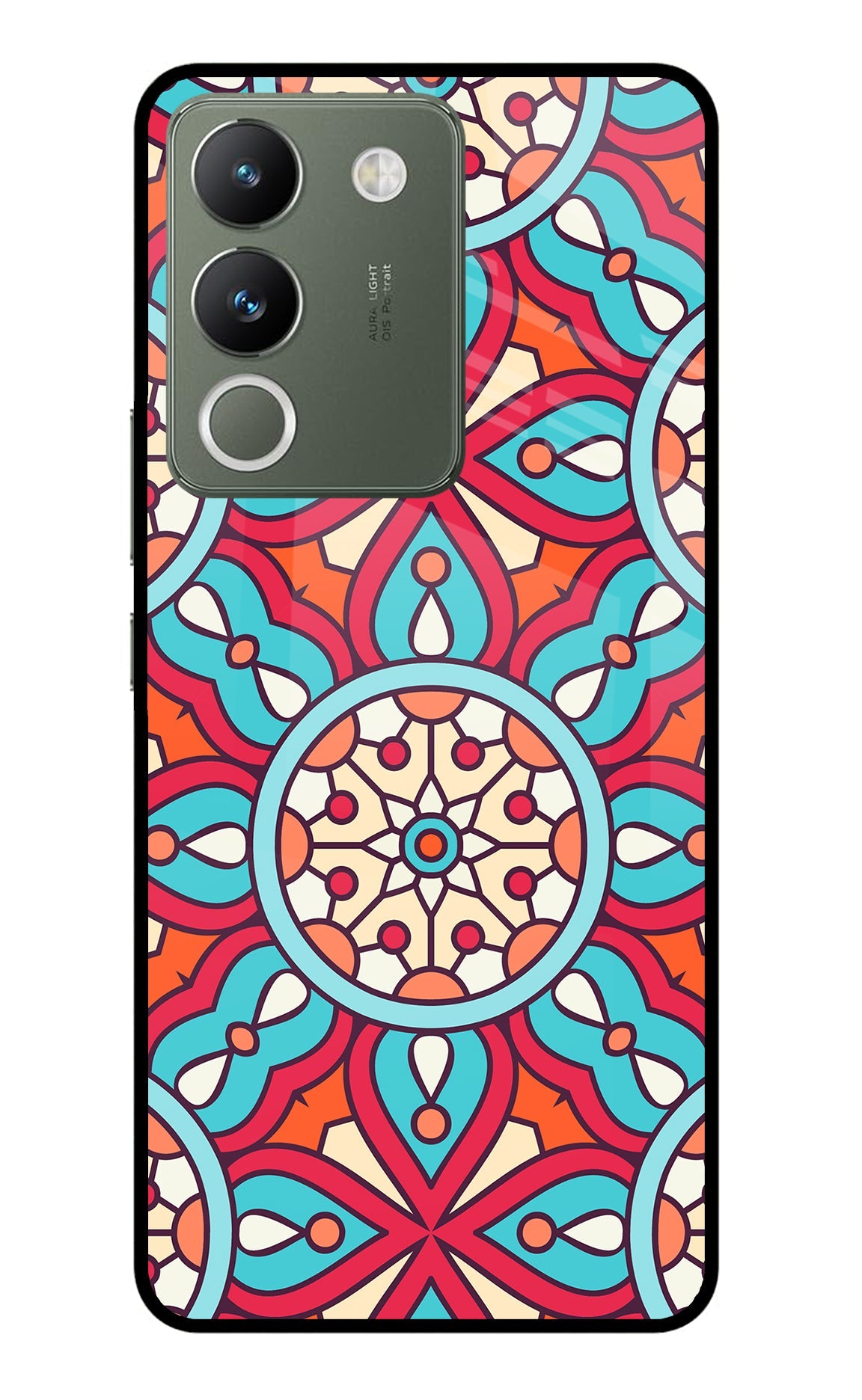 Mandala Geometric Vivo Y200 5G Glass Case