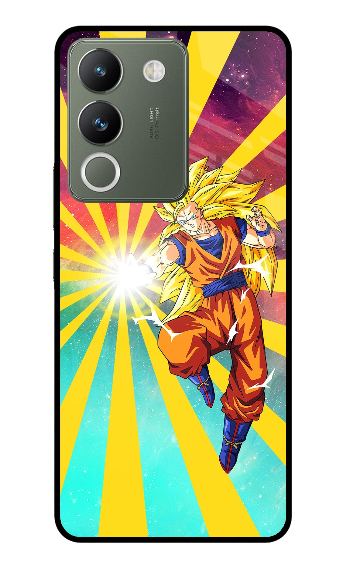 Goku Super Saiyan Vivo Y200 5G Glass Case