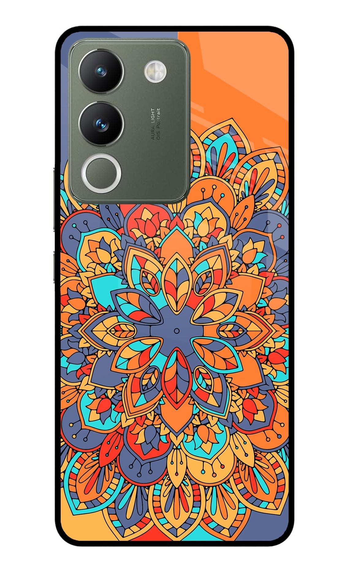 Color Mandala Vivo Y200 5G Glass Case