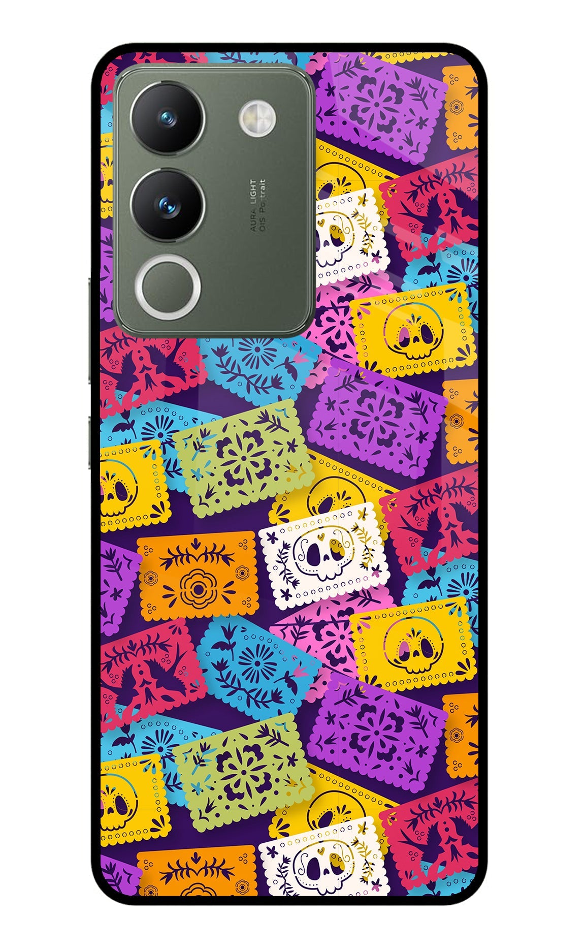 Mexican Pattern Vivo Y200 5G Glass Case