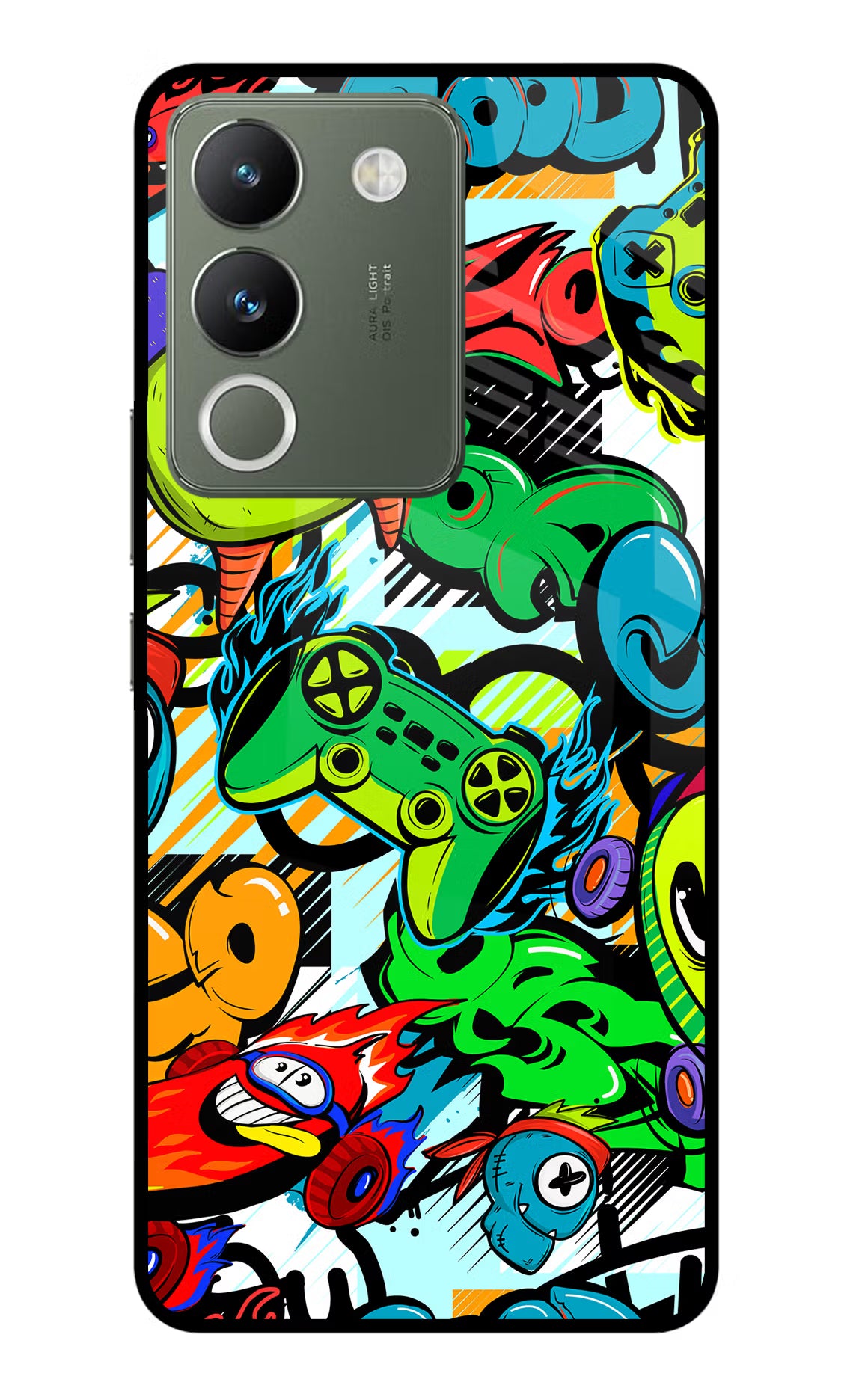 Game Doodle Vivo Y200 5G Glass Case