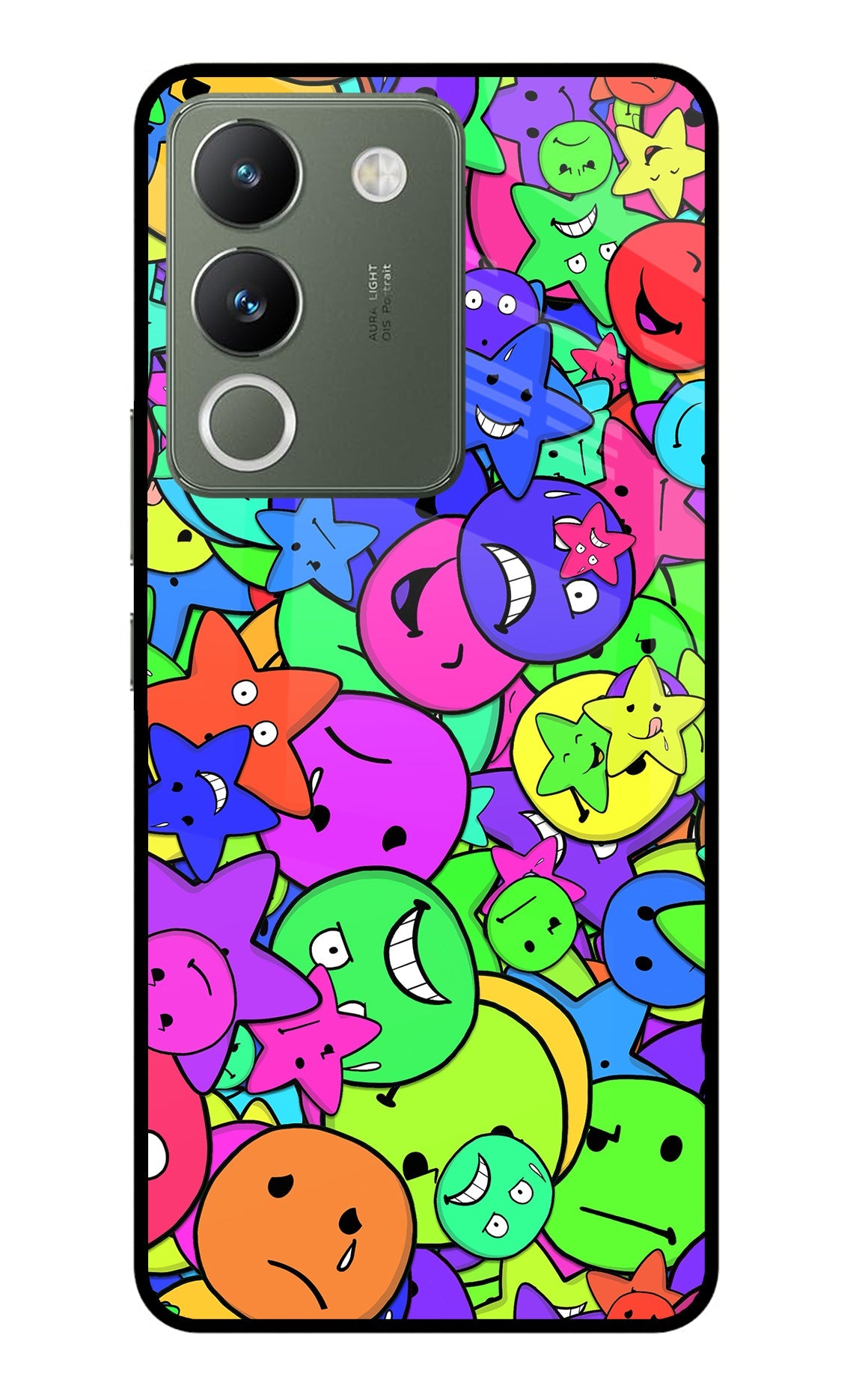 Fun Doodle Vivo Y200 5G Glass Case