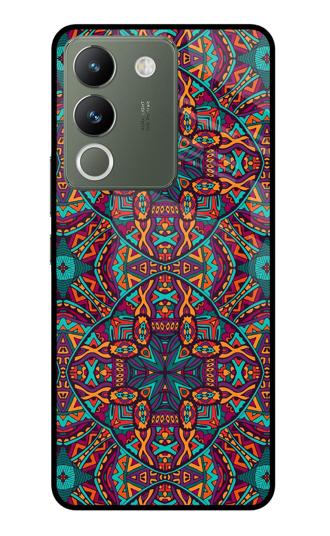 Colour Mandala Vivo Y200 5G Glass Case