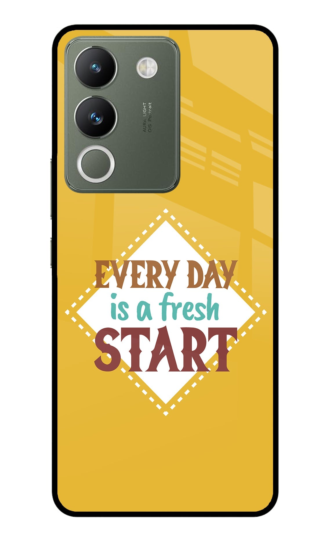 Every day is a Fresh Start Vivo Y200 5G Glass Case