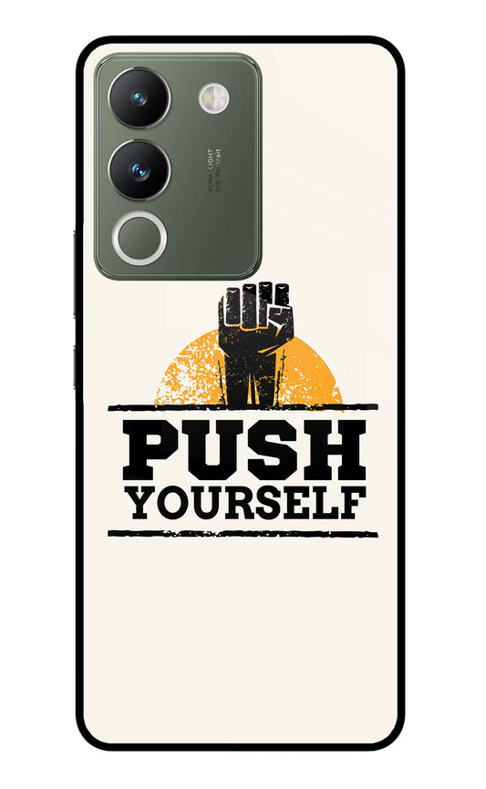 Push Yourself Vivo Y200 5G Glass Case