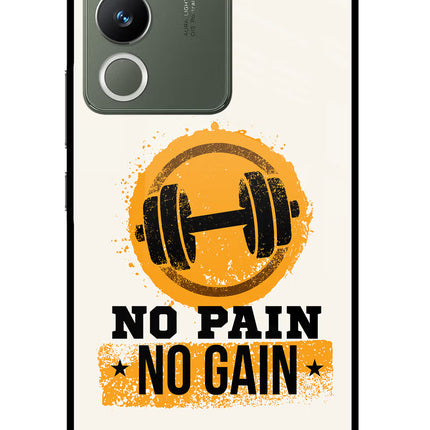 No Pain No Gain Vivo Y200 5G Glass Case