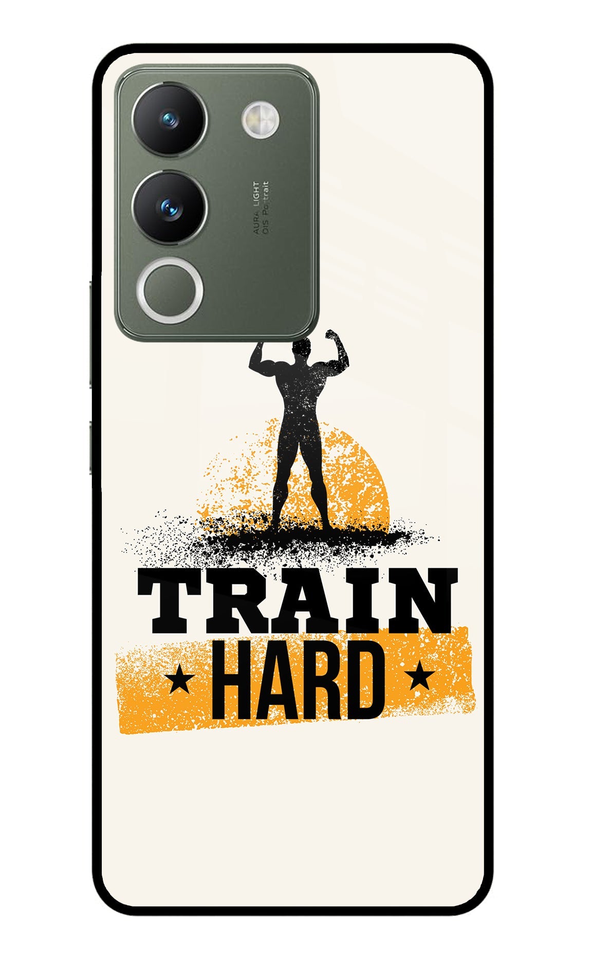 Train Hard Vivo Y200 5G Glass Case