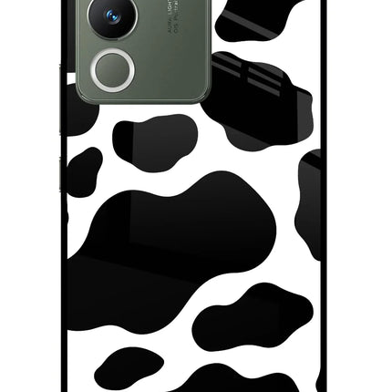 Cow Spots Vivo Y200 5G Glass Case