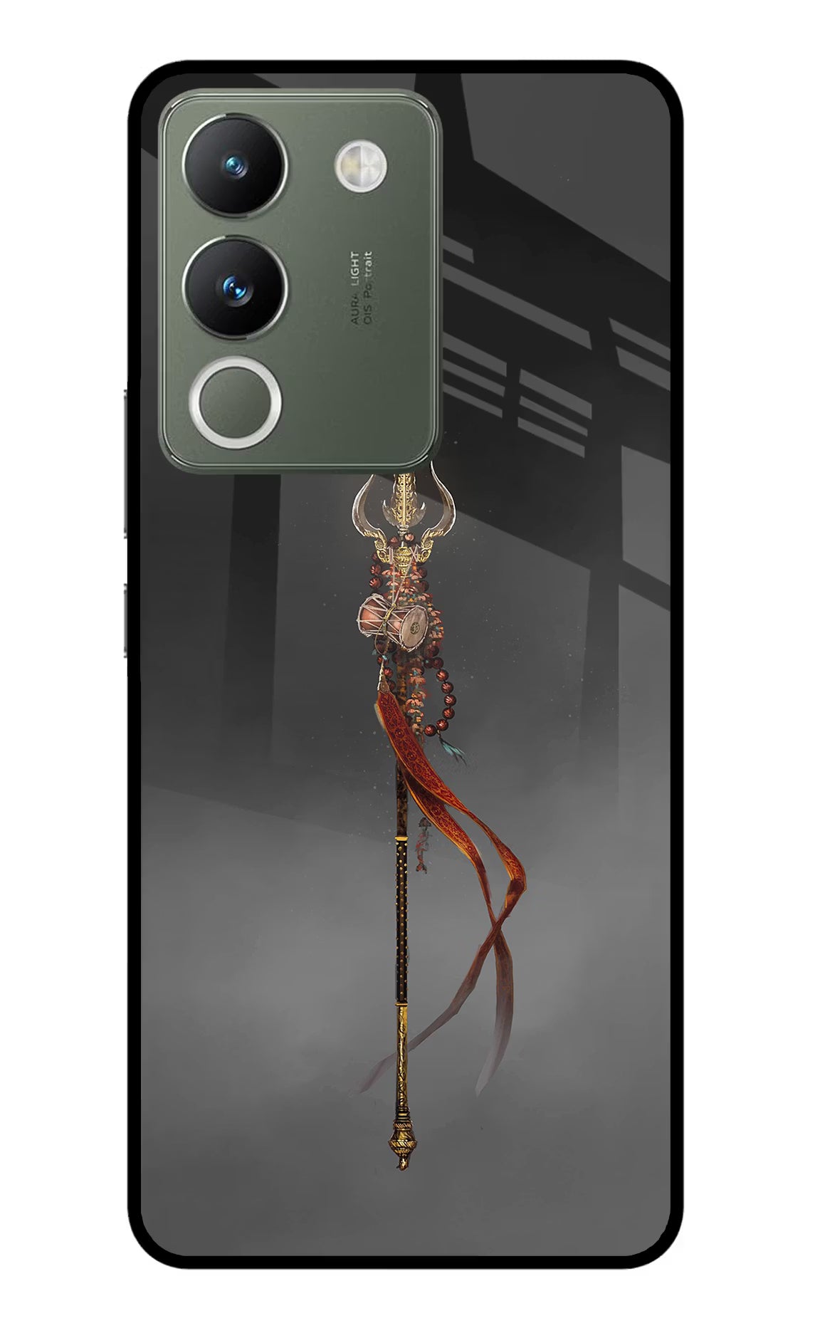 Shiv Trishul Vivo Y200 5G Glass Case Back Cover by Casekaro