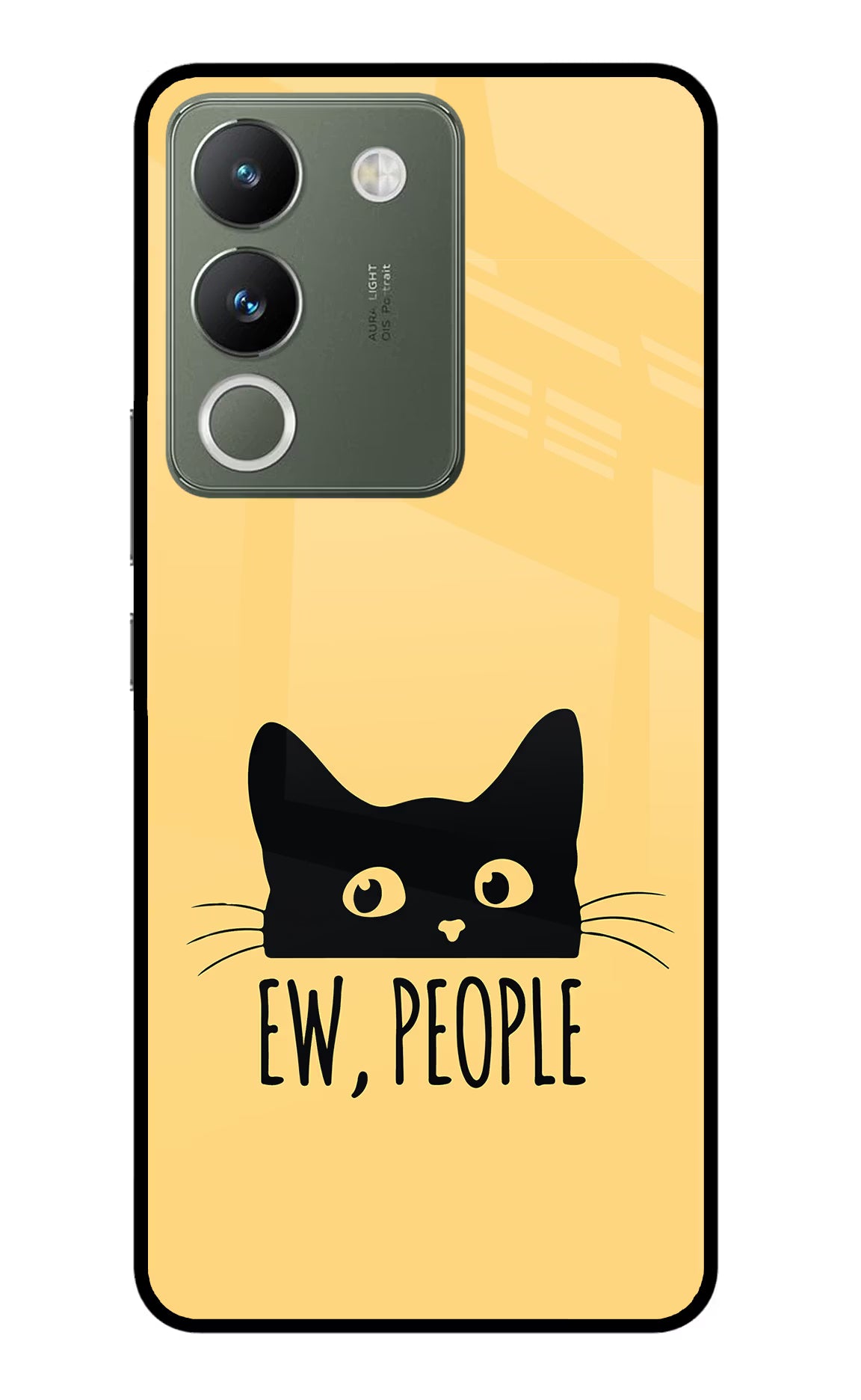 Ew People Catitude Vivo Y200 5G Glass Case