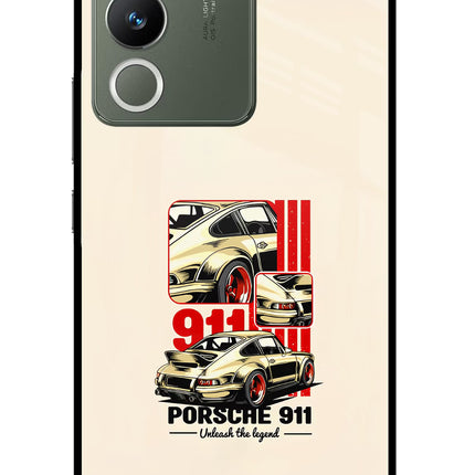 Classic Porsche 911 Vivo Y200 5G Glass Case