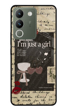 I am just a girl Vivo Y200 5G Glass Case