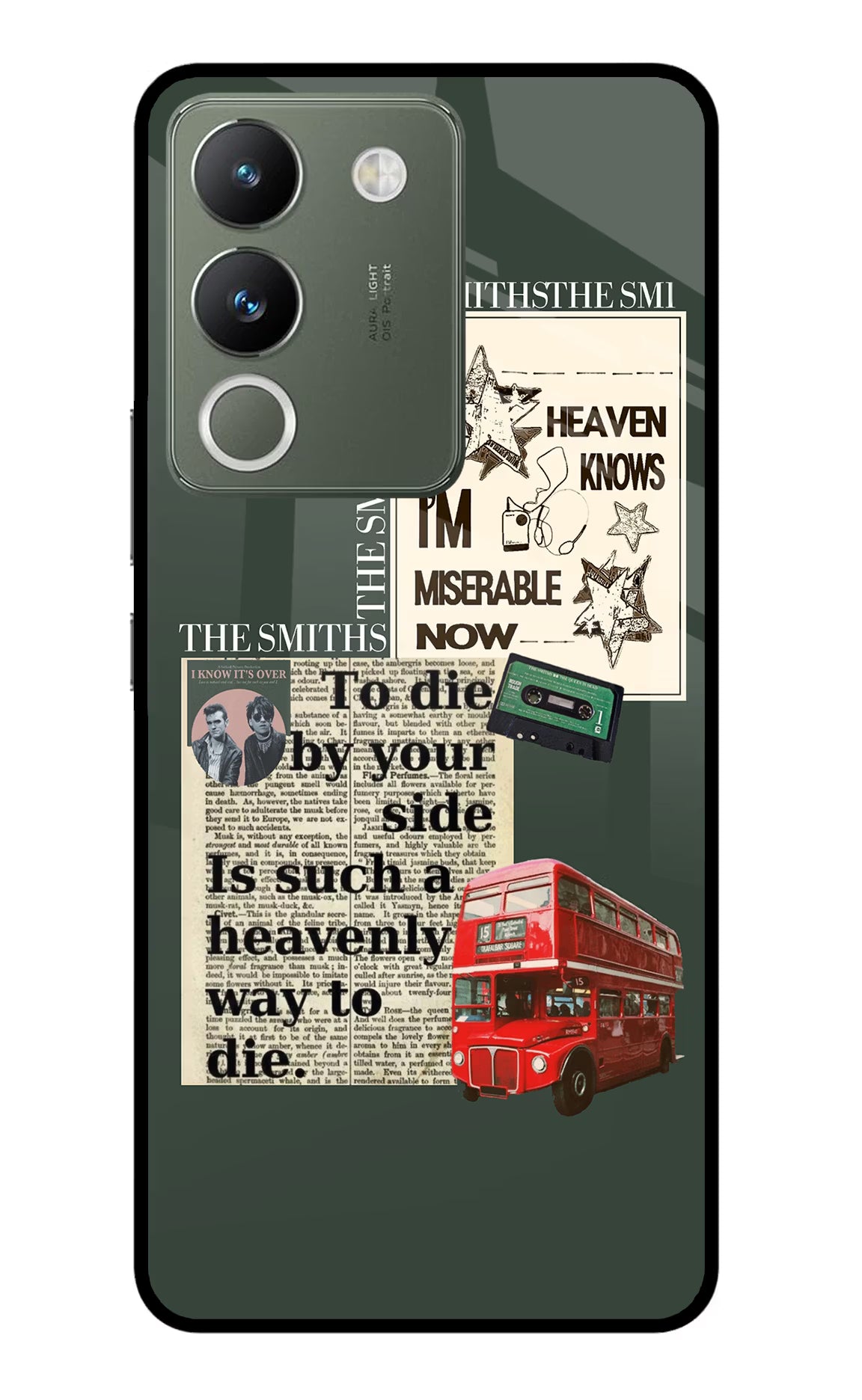 The Smiths Vivo Y200 5G Glass Case Back Cover by Casekaro
