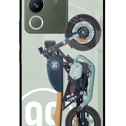 Classic Cafe Racer 99 Vivo Y200 5G Glass Case