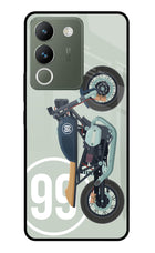 Classic Cafe Racer 99 Vivo Y200 5G Glass Case