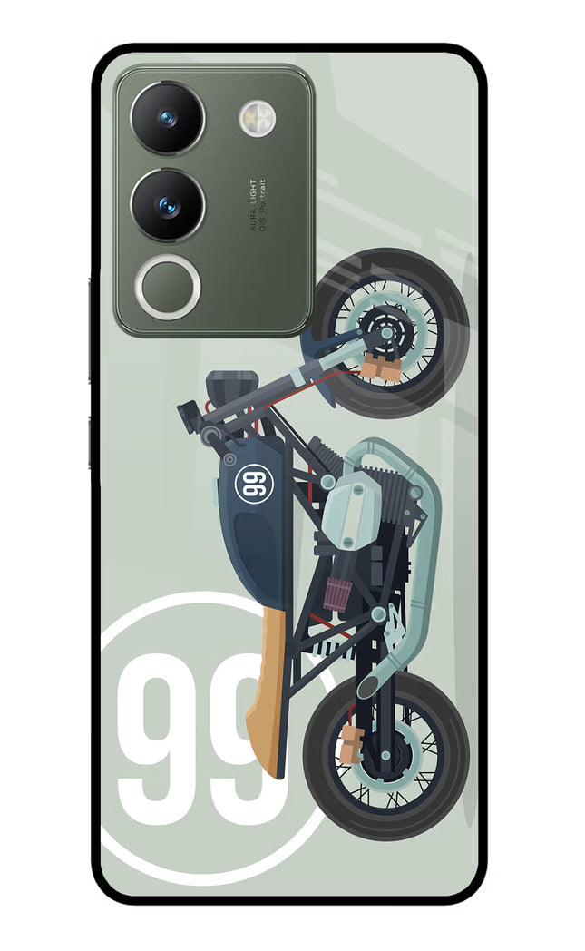 Classic Cafe Racer 99 Vivo Y200 5G Glass Case