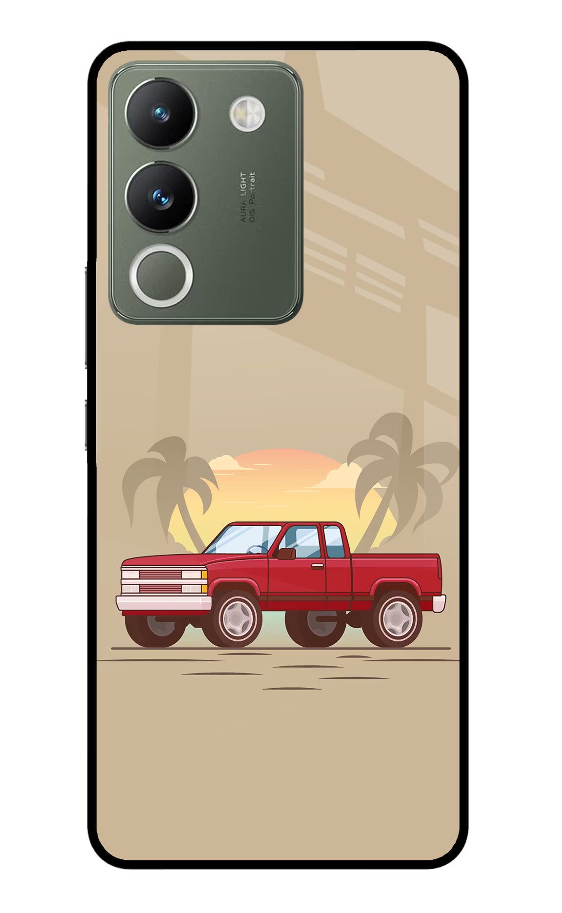 Desert Classic Drive Vivo Y200 5G Glass Case