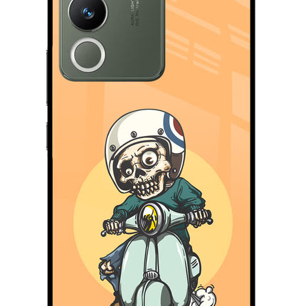 Undead Biker Vivo Y200 5G Glass Case
