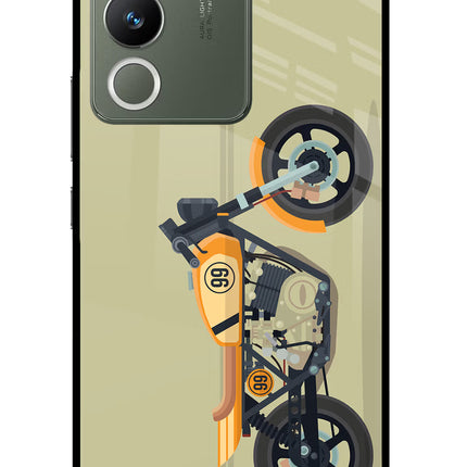 Vertical Speedster Vivo Y200 5G Glass Case