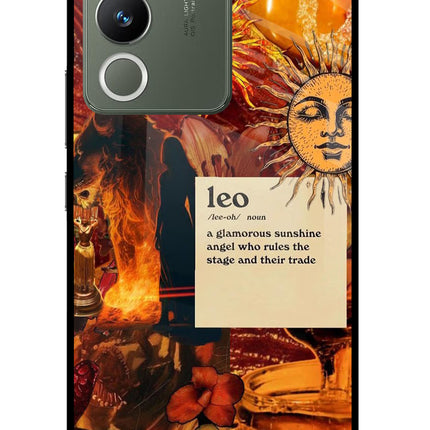 Leo Zodiac Vivo Y200 5G Glass Case