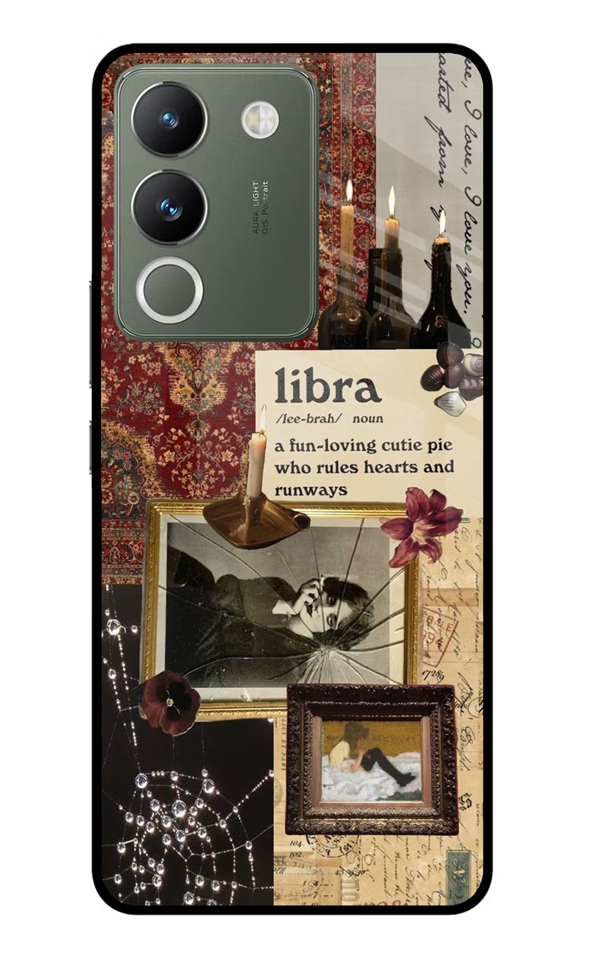 Libra Zodiac Vivo Y200 5G Glass Case Back Cover by Casekaro