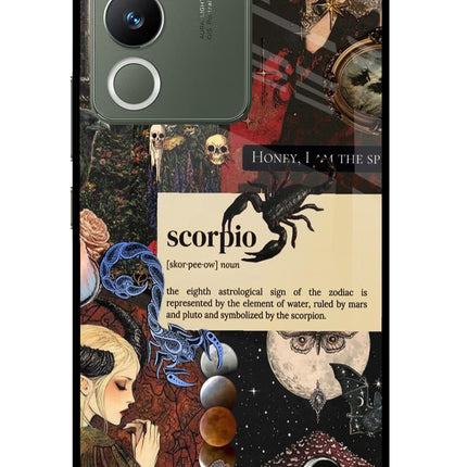 Scorpio Zodiac Vivo Y200 5G Glass Case
