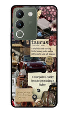 Taurus Zodiac Vivo Y200 5G Glass Case
