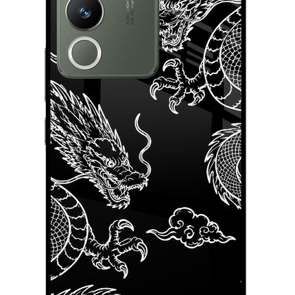 Twin Dragons Vivo Y200 5G Glass Case