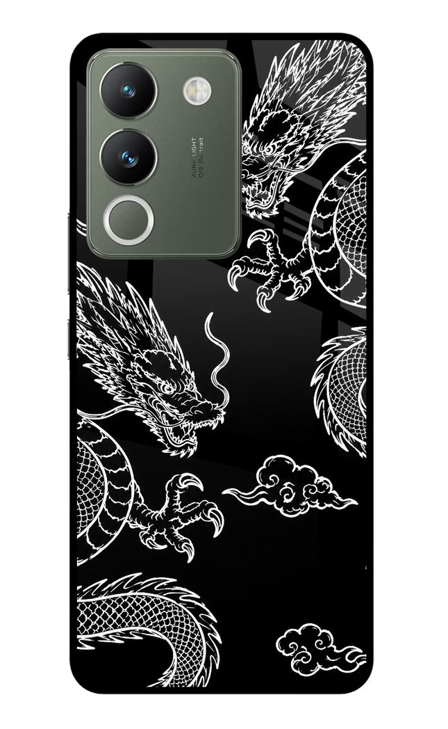 Twin Dragons Vivo Y200 5G Glass Case