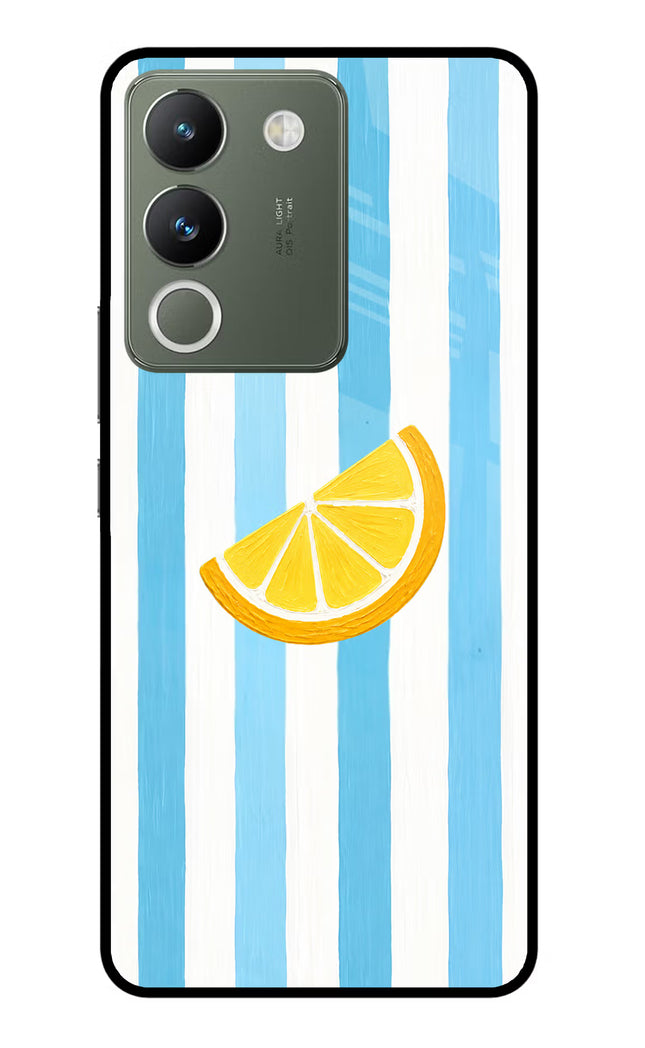 Summer Lemon Vivo Y200 5G Glass Case